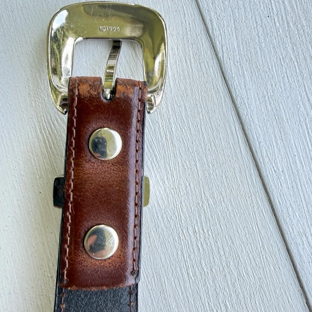 Nocona Belt Co Mens Brown Leather Western Belt Size 38 N2417202